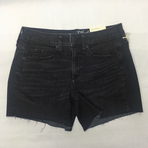Universal Thread Womens  Black Denim  Midi  Shorts - Picture 14 of 14